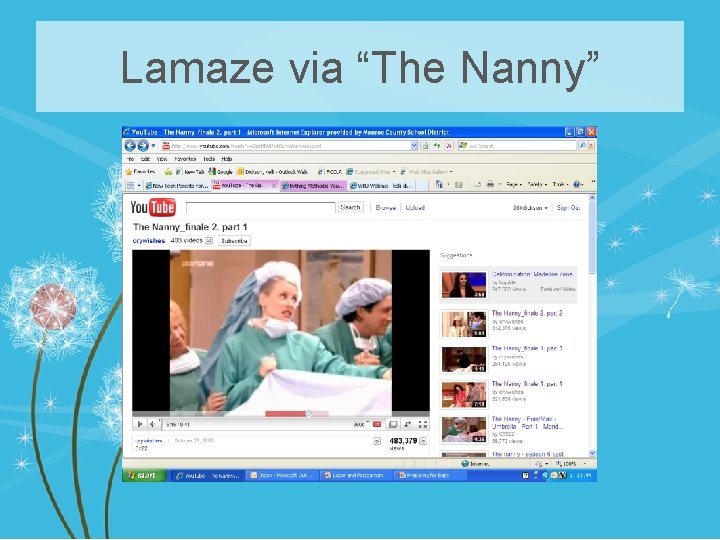 Lamaze via “The Nanny” 