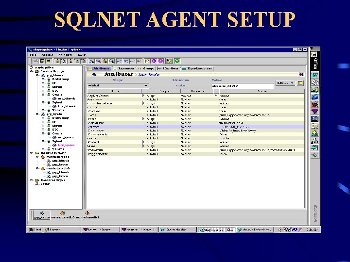 SQLNET AGENT SETUP 