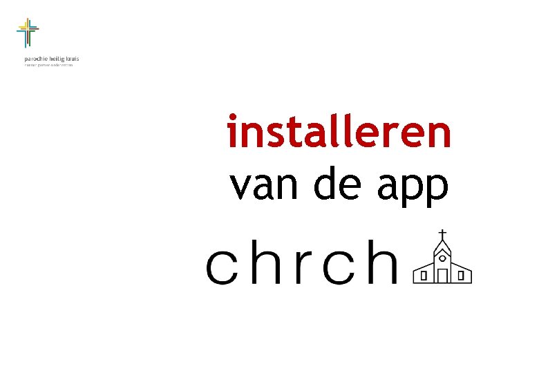 installeren van de app 