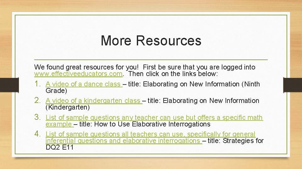 More Resources We found great resources for you! First be sure that you are