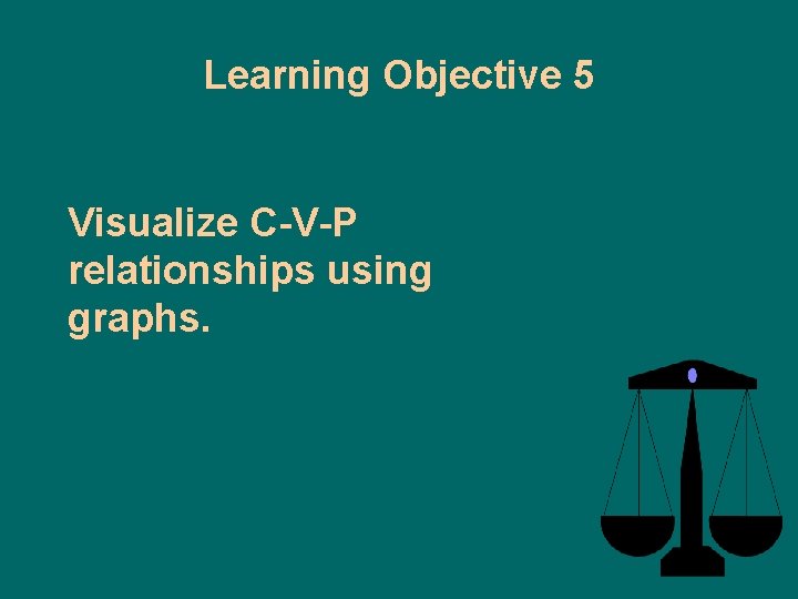 Learning Objective 5 Visualize C-V-P relationships using graphs. 