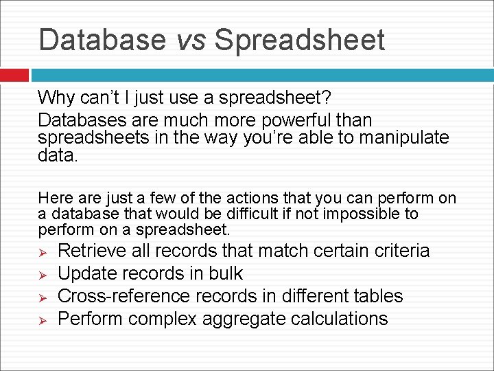 DATABASES IGHSAAN FRANCIS What is a database A