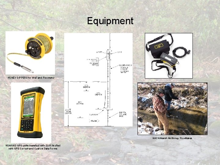 Equipment HONEY DIPPERS for Well and Pizometer HACH/Marsh Mc. Birney Flow. Mates NOMAND GPS