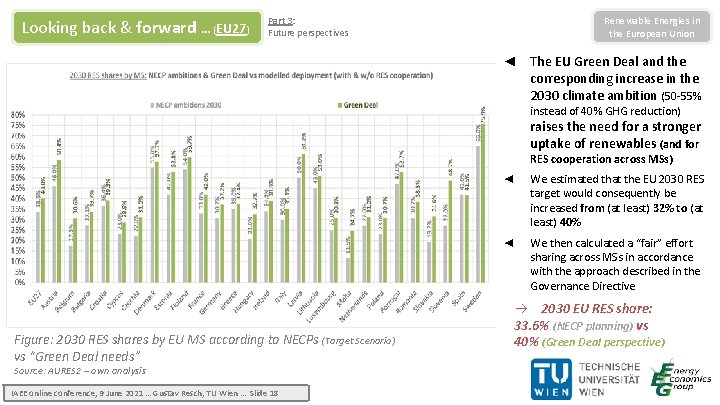 Looking back & forward … (EU 27) Renewable Energies in the European Union Part