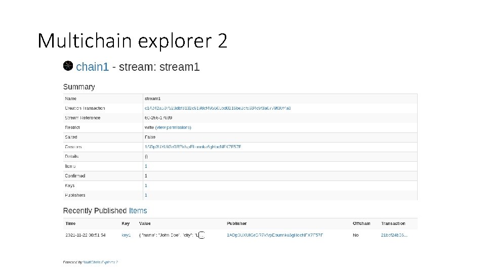 Multichain explorer 2 