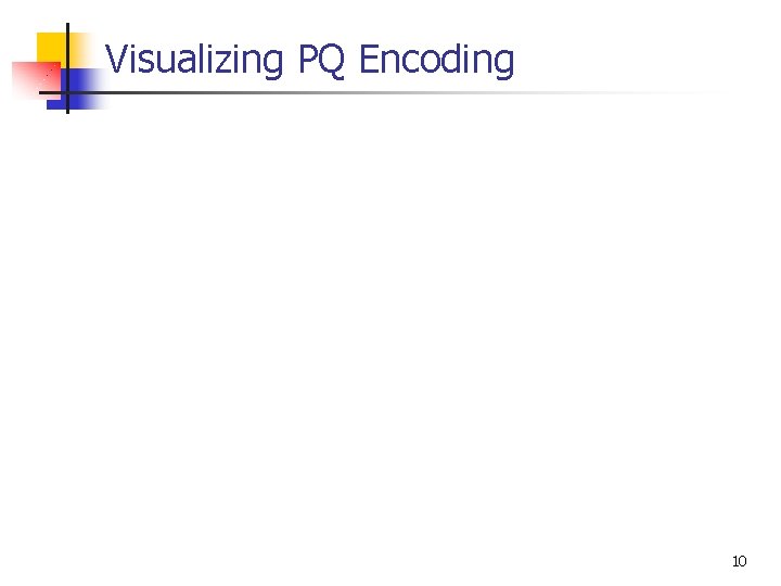 Visualizing PQ Encoding 10 