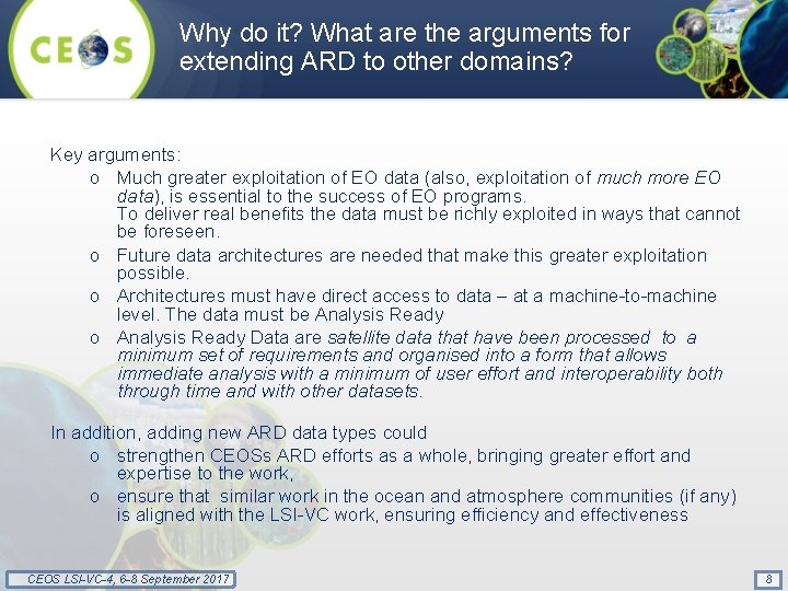 Why do it? What are the arguments for extending ARD to other domains? Key
