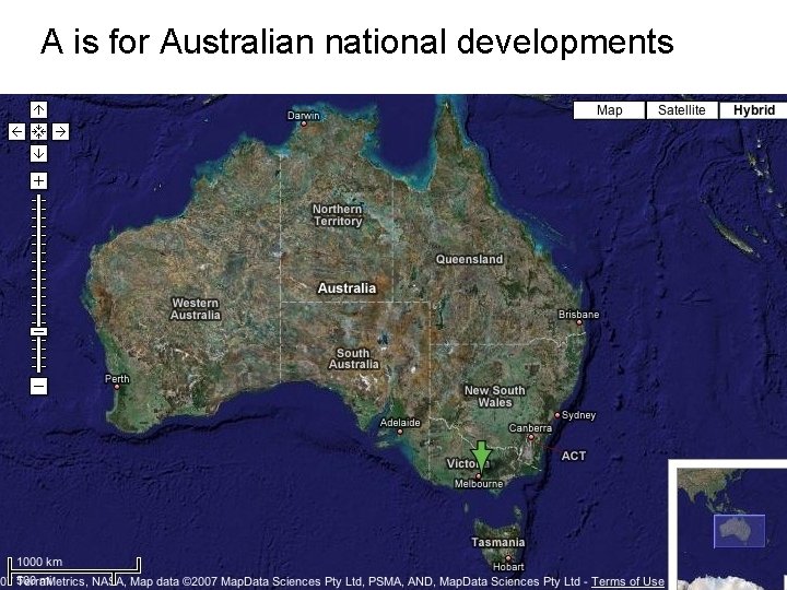 A is for Australian national developments www. monash. edu. au 26 