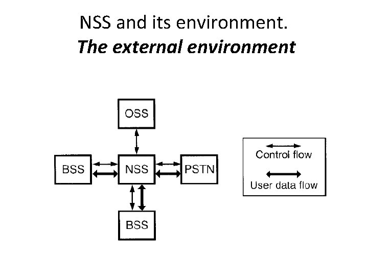 NSS and its environment. The external environment 