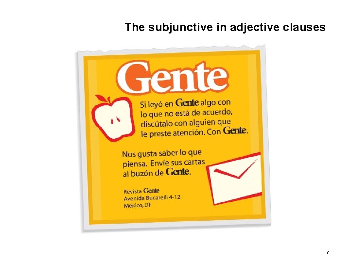 4. 1 The subjunctive in adjective clauses 7 