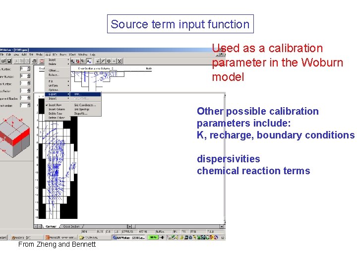 Source term input function Used as a calibration parameter in the Woburn model Other