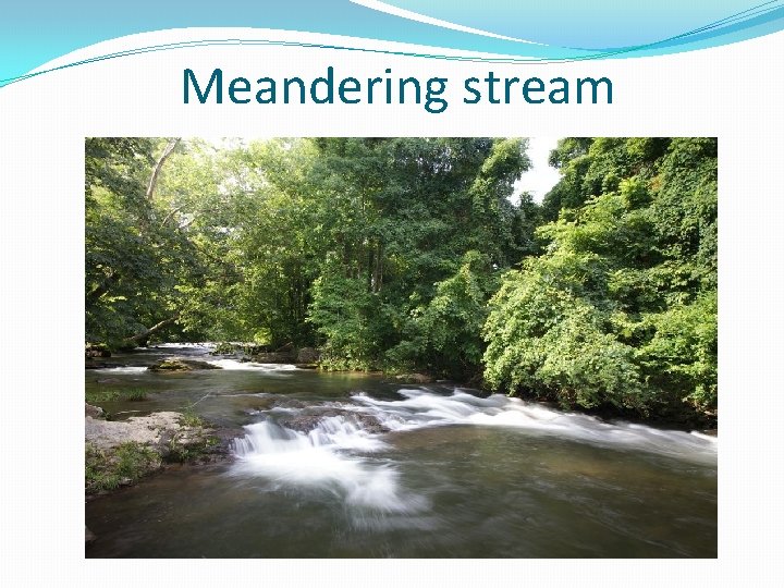 Meandering stream 