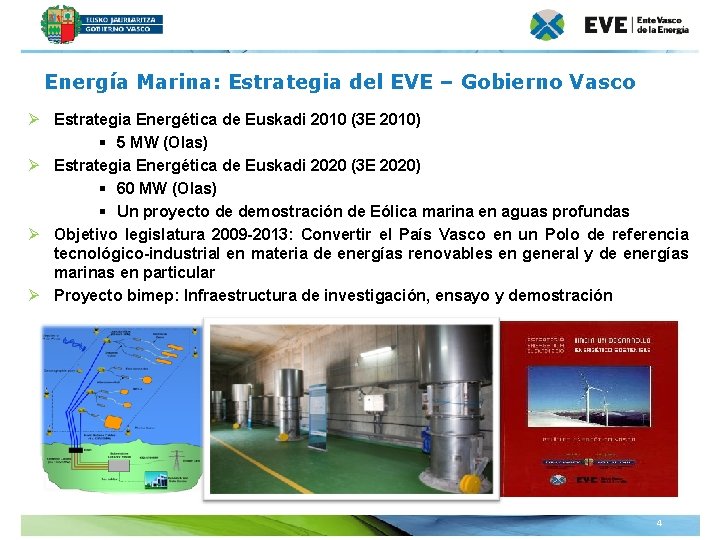 Energía Marina: Estrategia del EVE – Gobierno Vasco Ø Estrategia Energética de Euskadi 2010