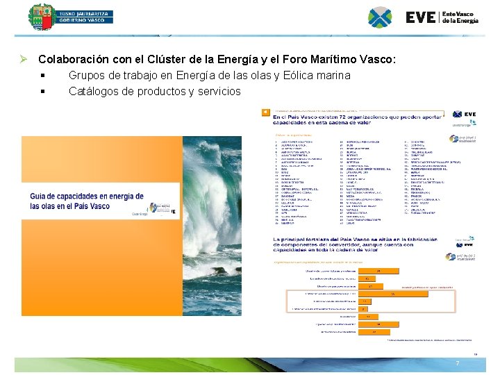 Ø Colaboración con el Clúster de la Energía y el Foro Marítimo Vasco: §