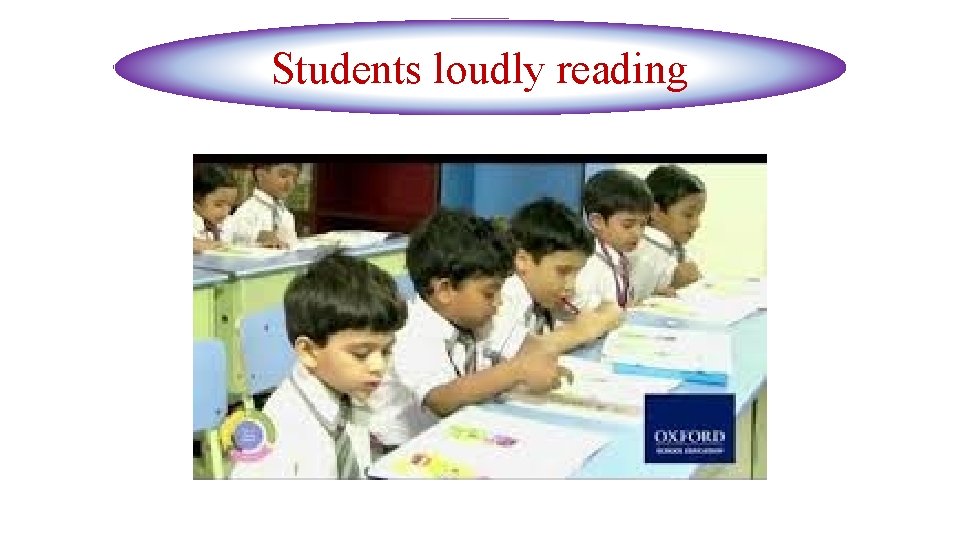 Students loudly reading 