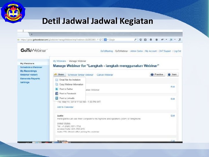 Detil Jadwal Kegiatan 