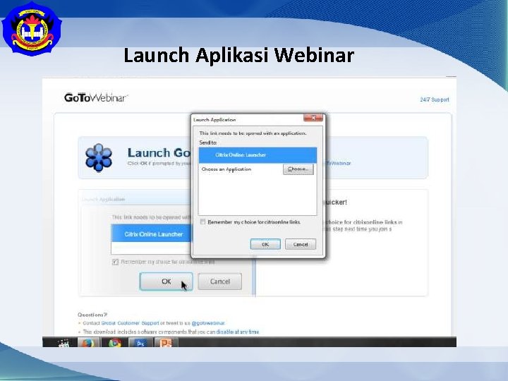 Launch Aplikasi Webinar 