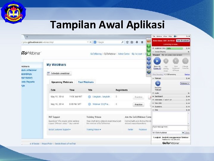 Tampilan Awal Aplikasi 