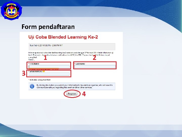 Form pendaftaran 