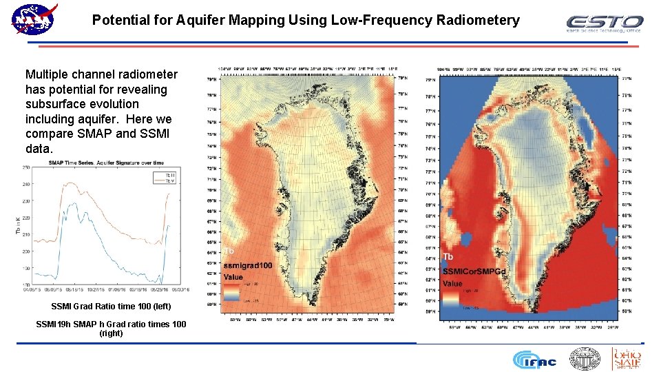 Potential for Aquifer Mapping Using Low-Frequency Radiometery Multiple channel radiometer has potential for revealing