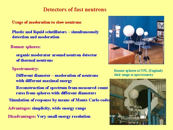 Neutron detectors and spectrometers 1 Introduction and basic