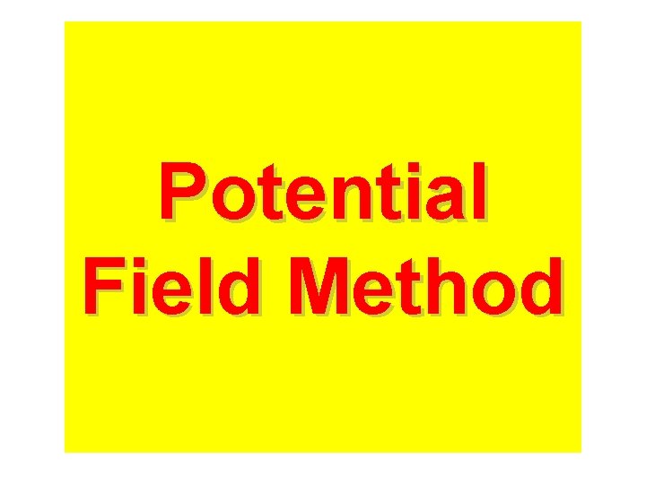 Potential Field Method 