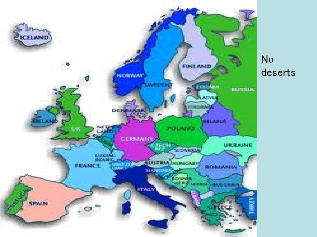 No deserts 