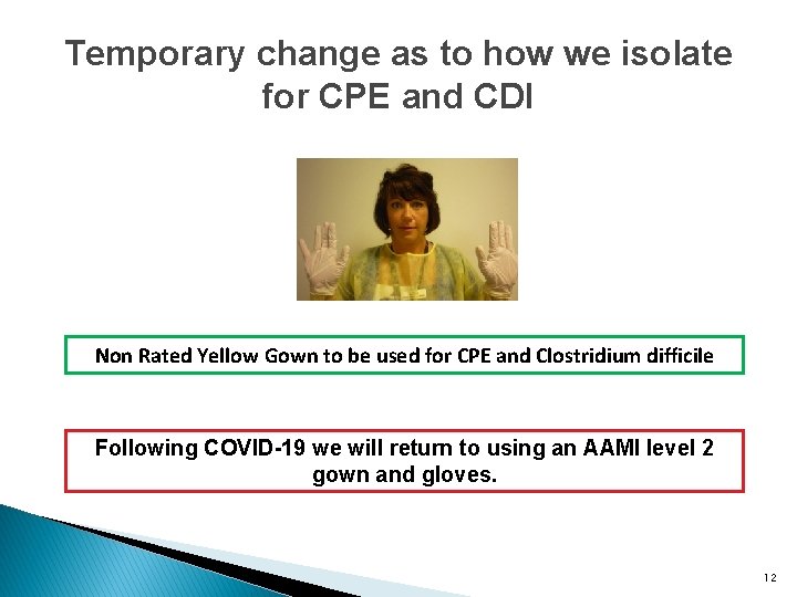 Temporary change as to how we isolate for CPE and CDI Non Rated Yellow