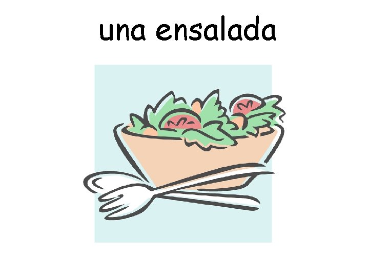 una ensalada 