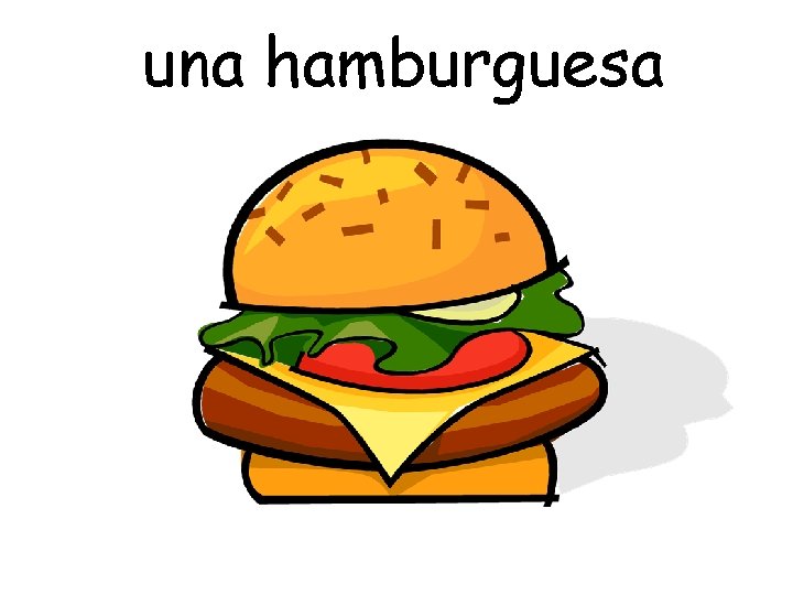 una hamburguesa 