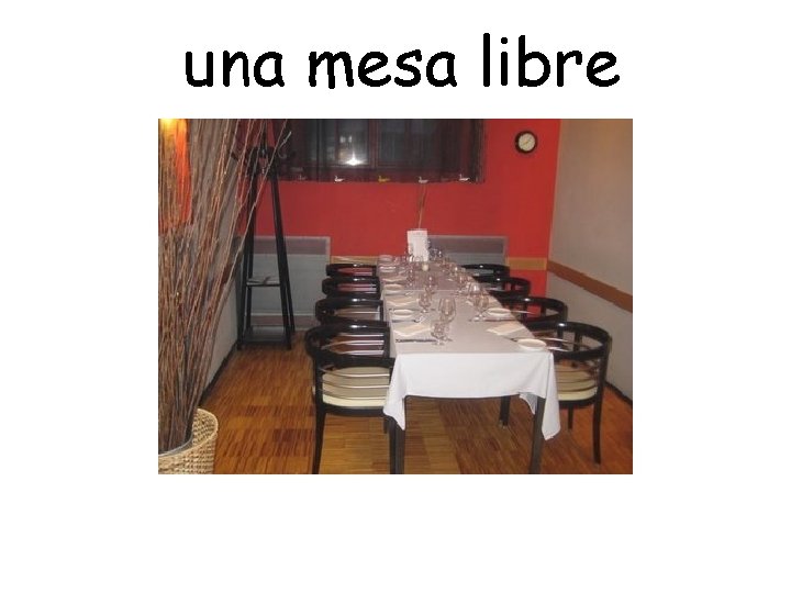 una mesa libre 