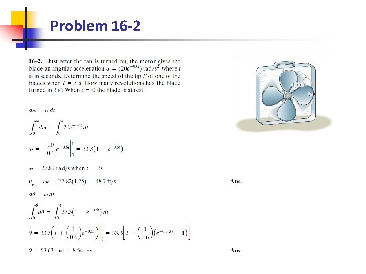 Problem 16 -2 