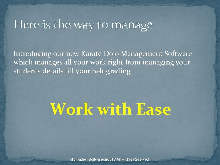 Here is the way to manage Introducing our new Karate Dojo Management Software which