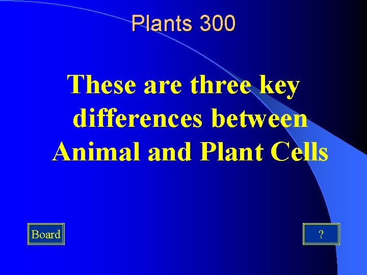 Plants 300 These are three key differences between Animal and Plant Cells Board ?