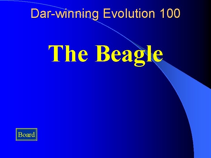 Dar-winning Evolution 100 The Beagle Board 