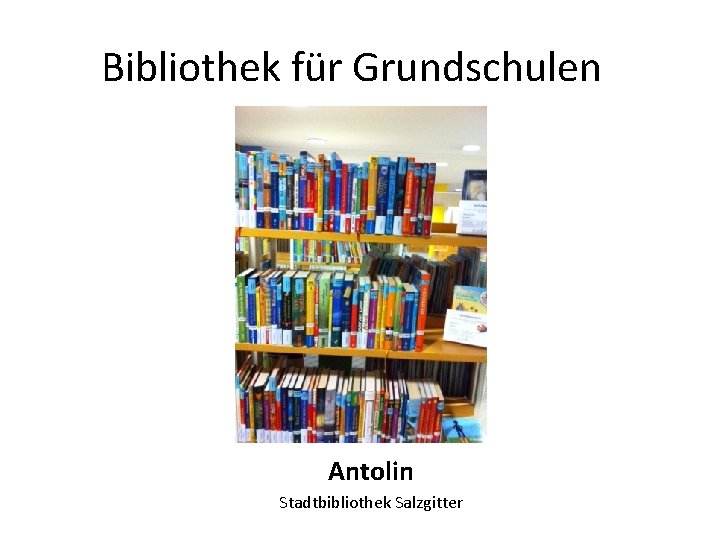 Bibliothek für Grundschulen Antolin Stadtbibliothek Salzgitter 