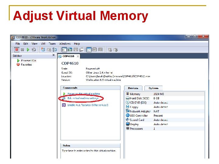 Adjust Virtual Memory 16 