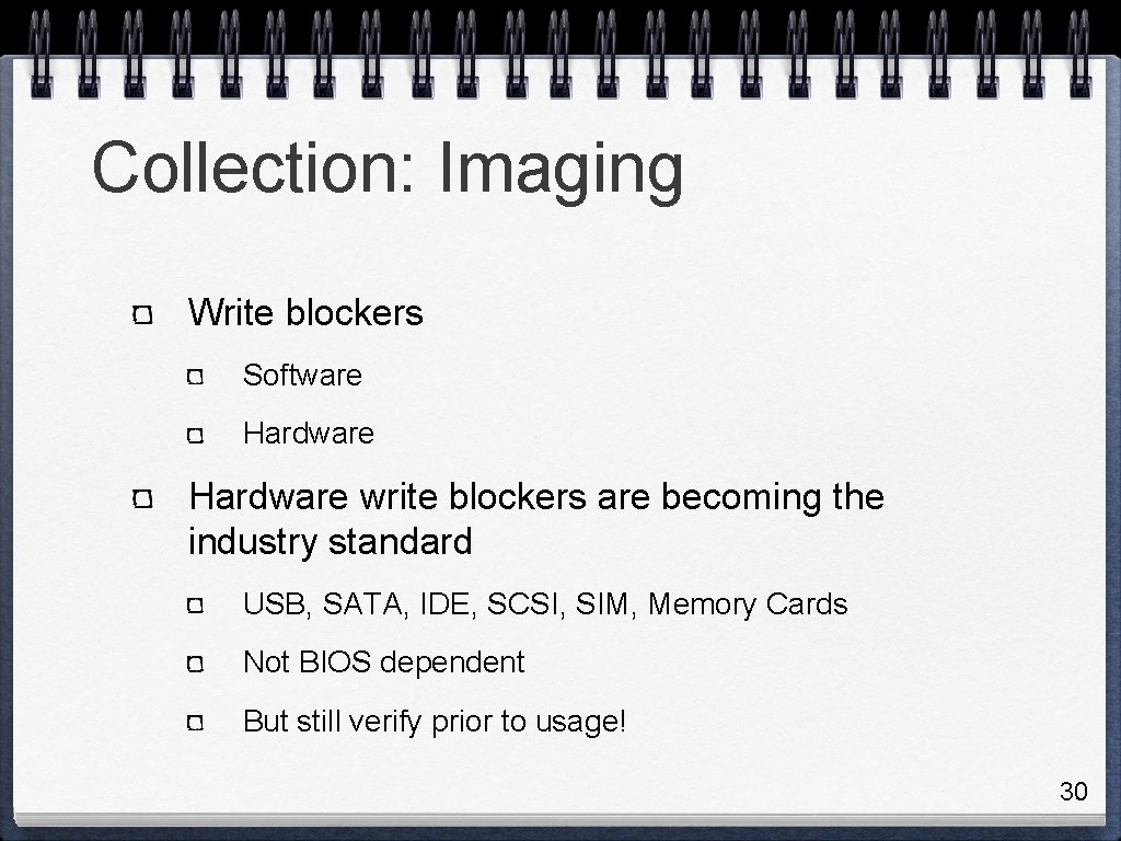 Collection: Imaging Write blockers Software Hardware write blockers are becoming the industry standard USB,
