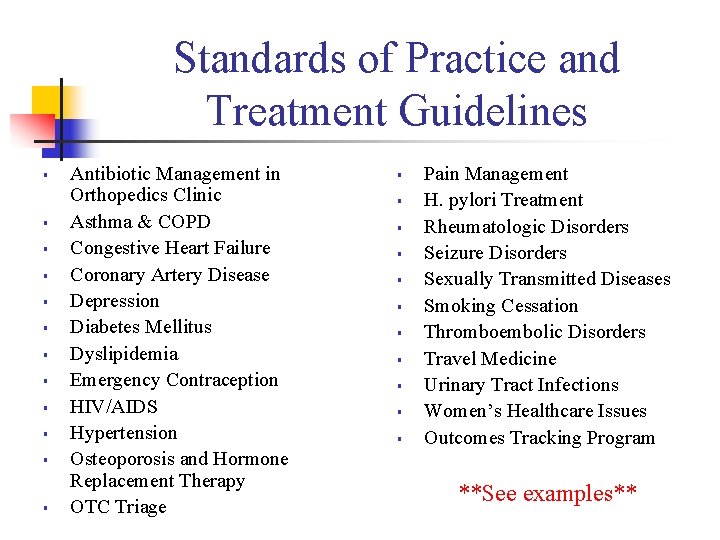 Standards of Practice and Treatment Guidelines § § § Antibiotic Management in Orthopedics Clinic