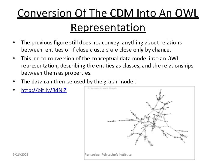 Conversion Of The CDM Into An OWL Representation • The previous figure still does