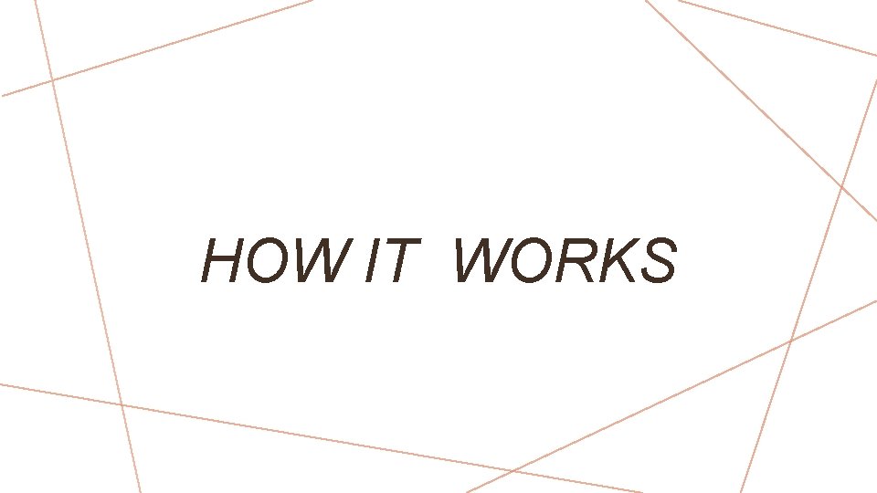 HOW IT WORKS 