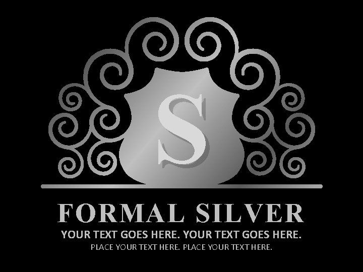 S FORMAL SILVER YOUR TEXT GOES HERE. PLACE YOUR TEXT HERE. 