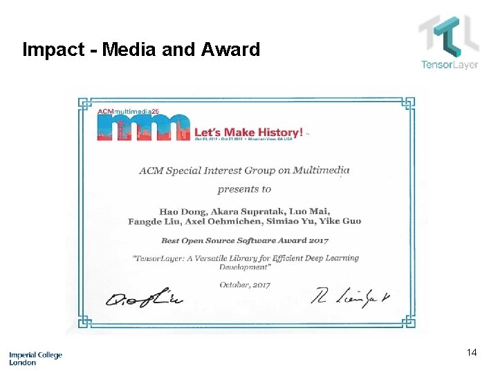 Impact - Media and Award 14 