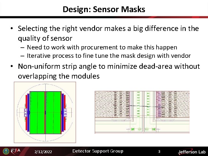 Design: Sensor Masks • Selecting the right vendor makes a big difference in the