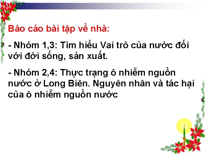 Báo cáo bài tập về nhà: Nhóm 1, 3: Tìm hiểu Vai trò của