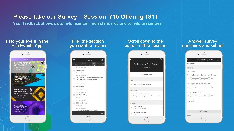 Please take our Survey – Session 715 Offering 1311 Your feedback allows us to