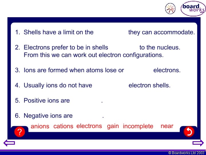 © Boardworks Ltd 2003 