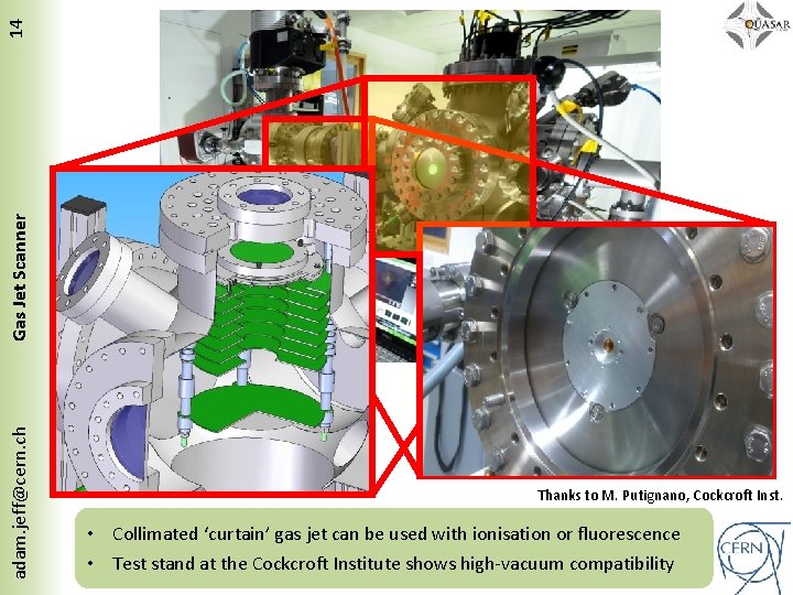 14 Gas Jet Scanner adam. jeff@cern. ch Thanks to M. Putignano, Cockcroft Inst. •