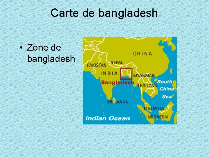 Carte de bangladesh • Zone de bangladesh 