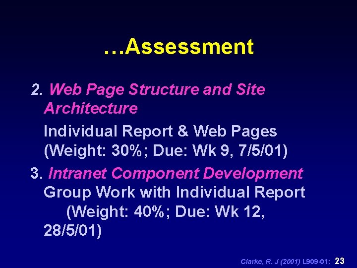 …Assessment 2. Web Page Structure and Site Architecture Individual Report & Web Pages (Weight: